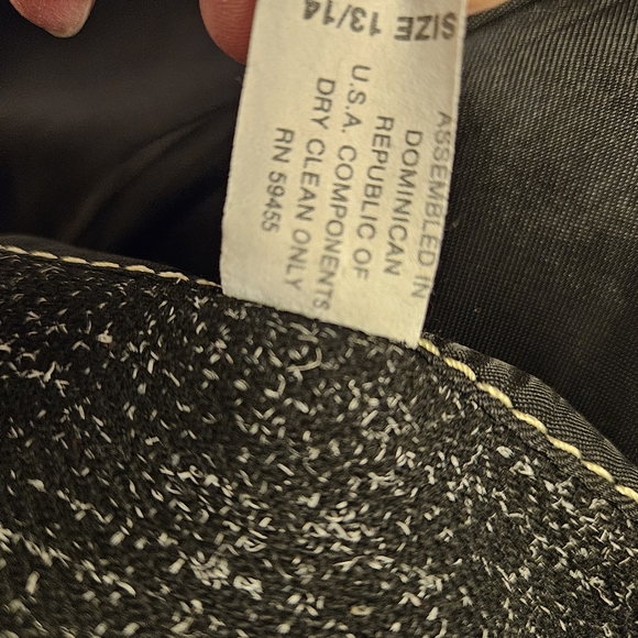 Elegant 2 pc Charcoal Grey Suit Sz 13/14 - Picture 9 of 11